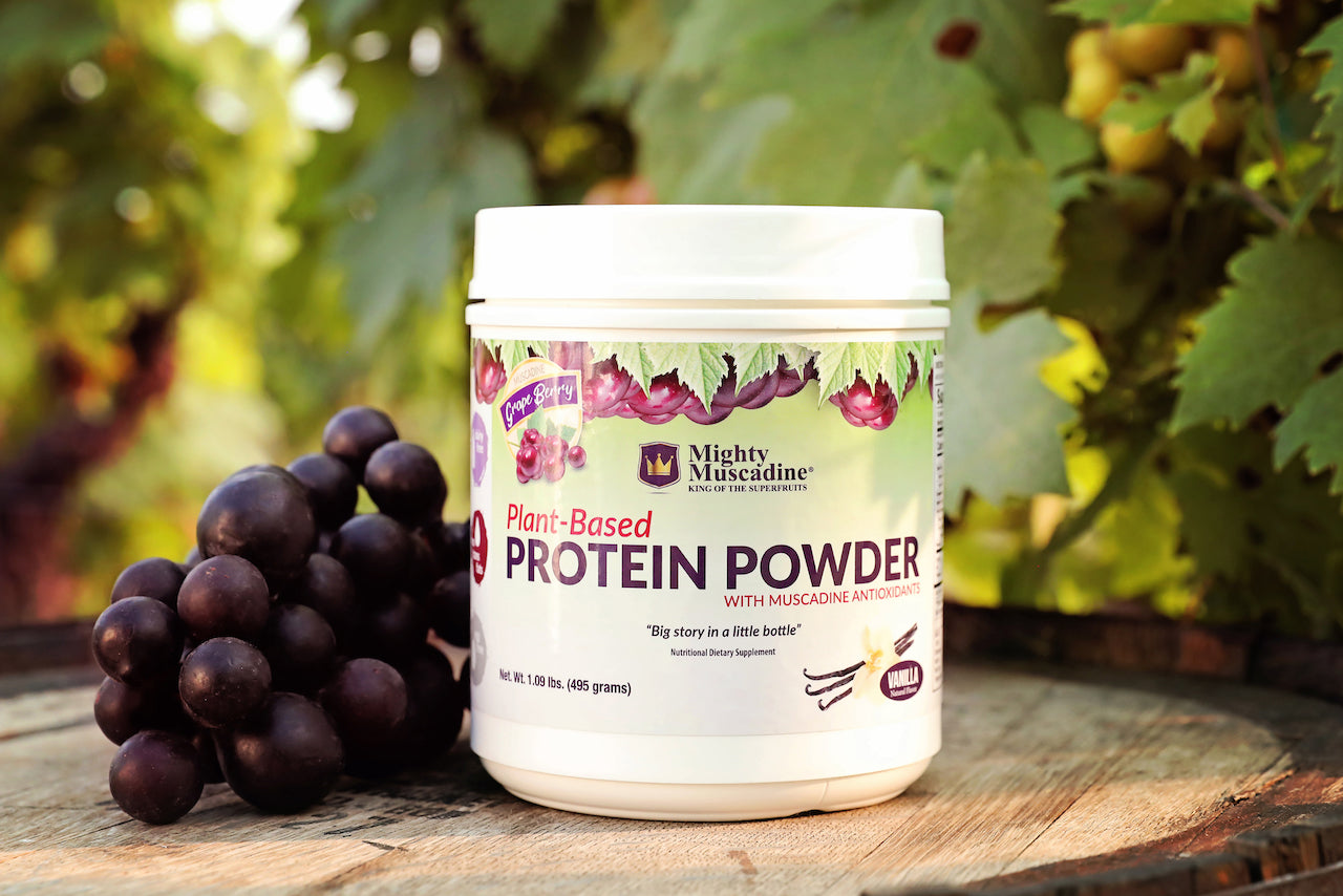 Mighty Muscadine Plant based protein powder