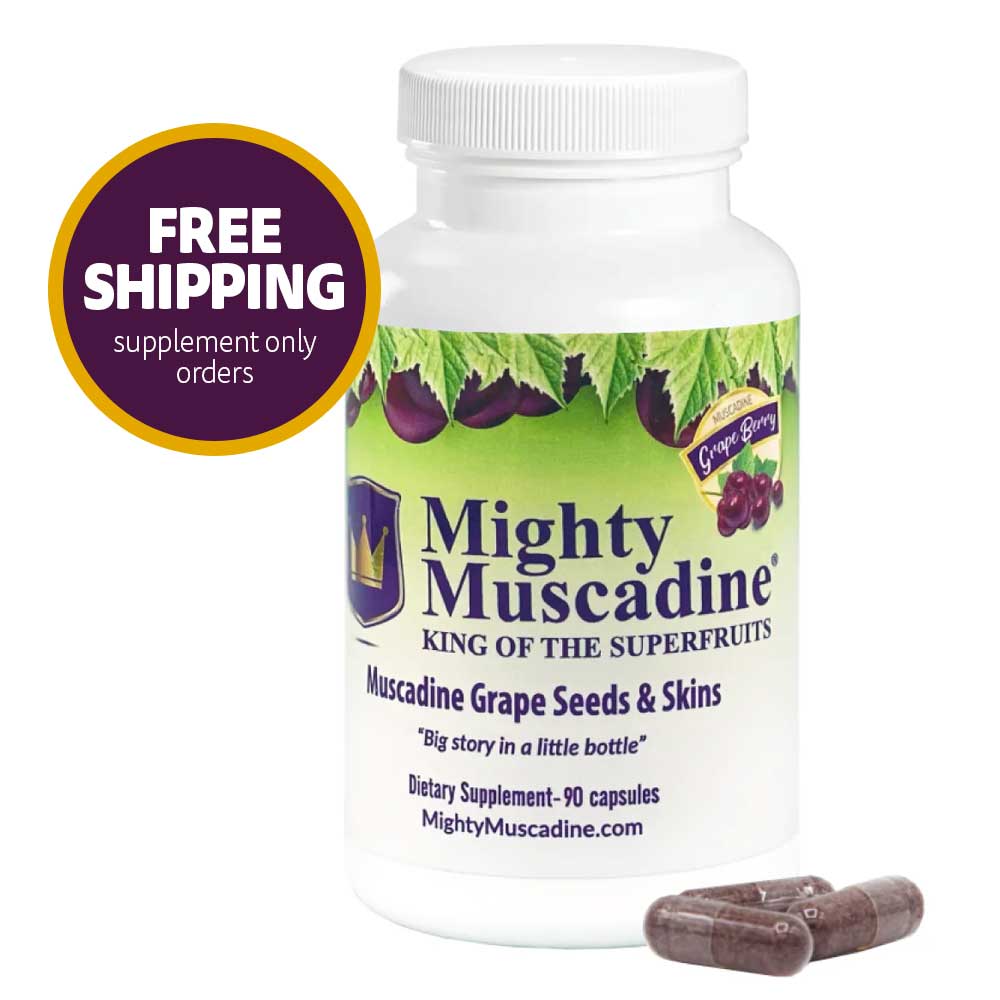 Mighty Muscadine Grape Seeds and Skins Supplement